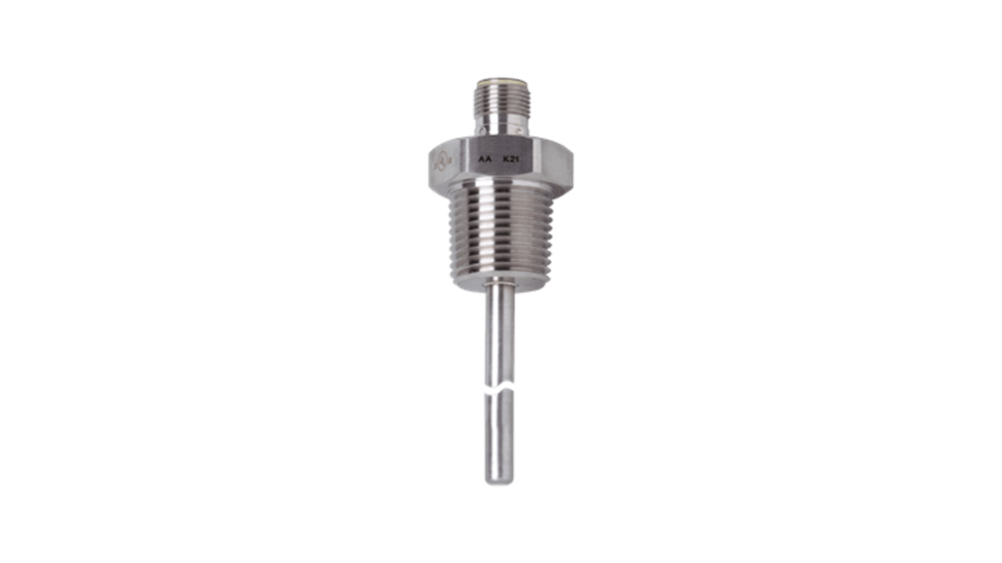 ifm electronic Temperature Sensor Temperature Sensor, 6mm Dia, 142mm Long, NPT 1/2, ± 0.15 K +150°C Max