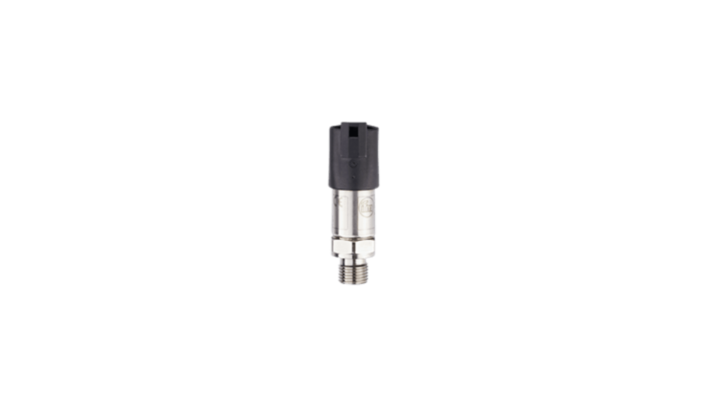 ifm electronic PT5 Series Pressure Transmitter, 0psi Min, 10psi Max, 4 - 20 mA Output, Relative Reading