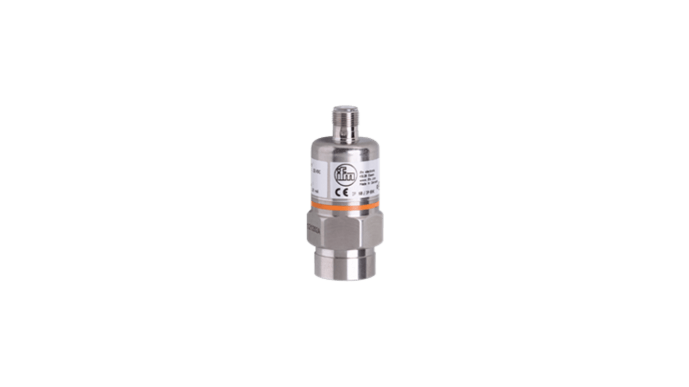 ifm electronic PA3 Series Pressure Transmitter, 0bar Min, 0.25bar Max, 4 - 20 mA Output, Relative Reading