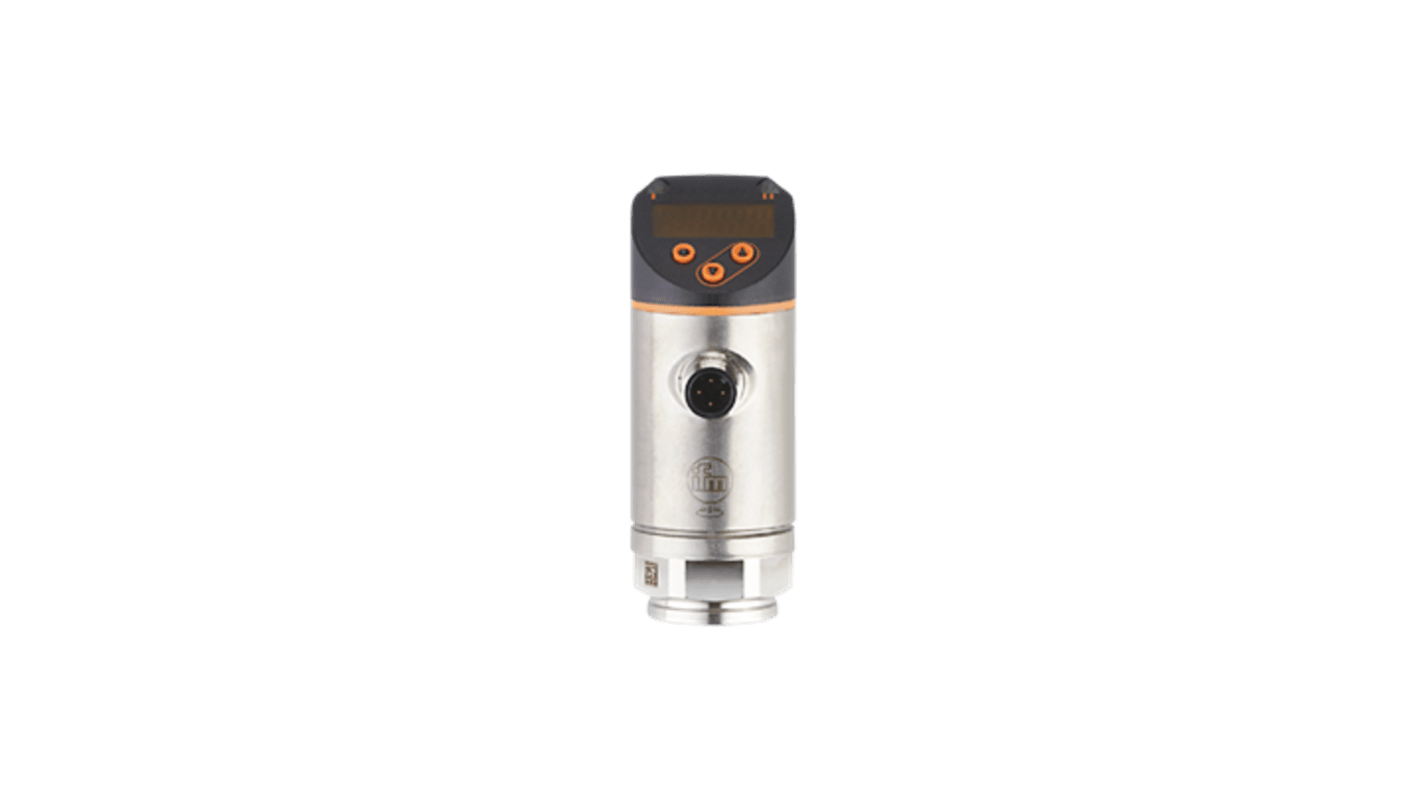 ifm electronic PE2 Series Pressure Sensor, -0.125bar Min, 2.5bar Max, 0 - 10 v, 4 - 20 mA, PNP/NPN Output, Relative