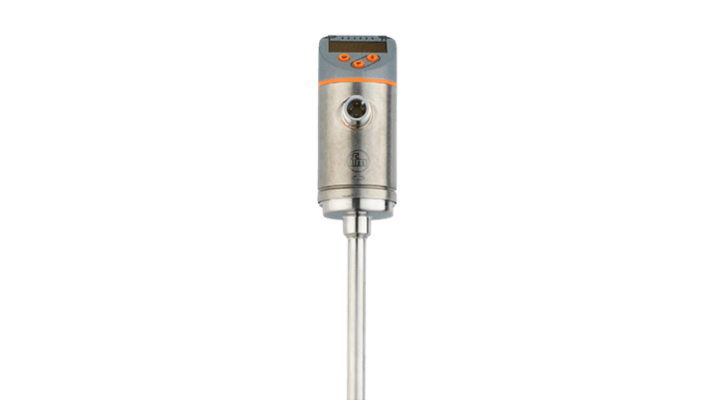 ifm electronic SA Series Flow Sensor for Air, Glycol Solutions, Oils, Water, 98 ft/s Min, 328 ft/s Max