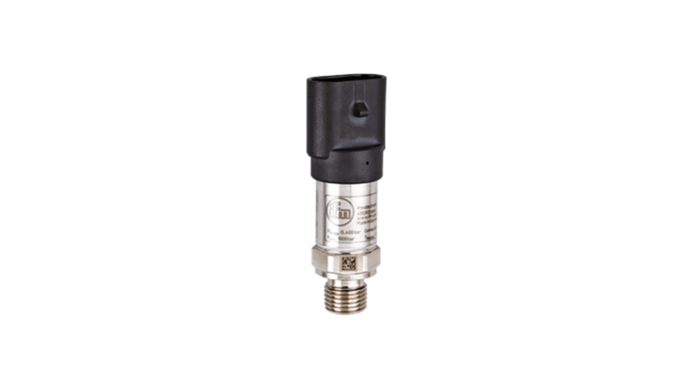 ifm electronic PT Series Pressure Transmitter, 0bar Min, 25bar Max, Analogue Output, Relative Reading