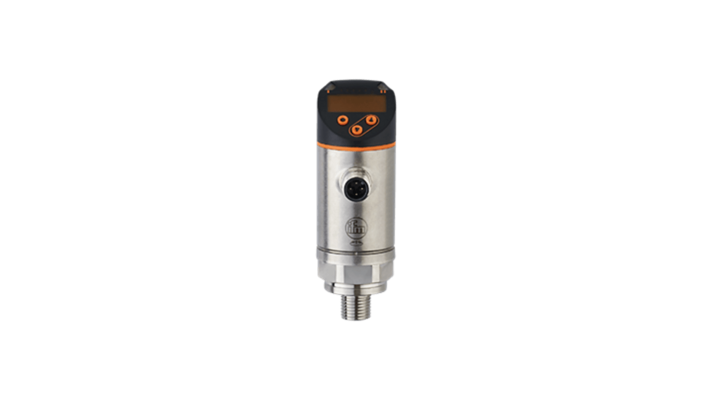 ifm electronic PN Series Pressure Sensor, -1bar Min, 25bar Max, Analogue Output, Relative, Vaccum Reading