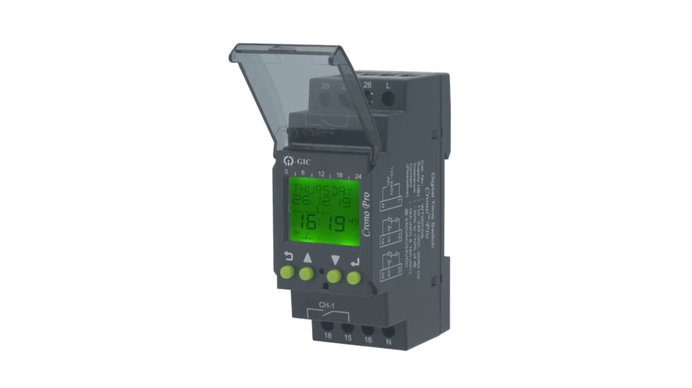 GIC Digital Time Switch 110 → 240 V ac, 1-Channel