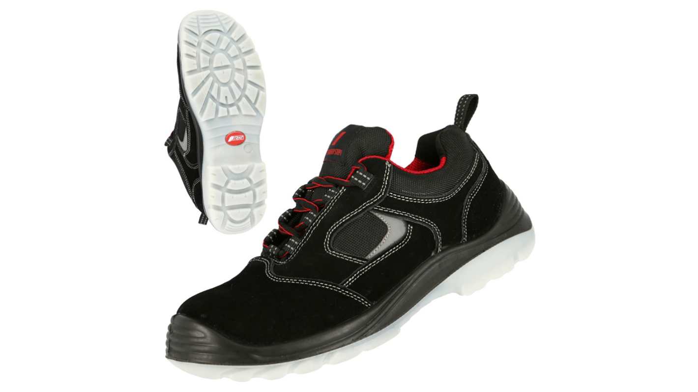 NITRAS SAFETY Easy Step Men's Black Fibreglass Toe Capped Safety Shoes, UK 8, EU 42