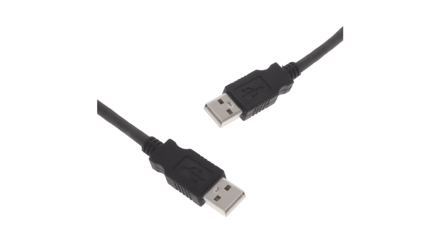 Amphenol Socapex USB线, USB A公插转USB A公插, 3m长, USB 2.0