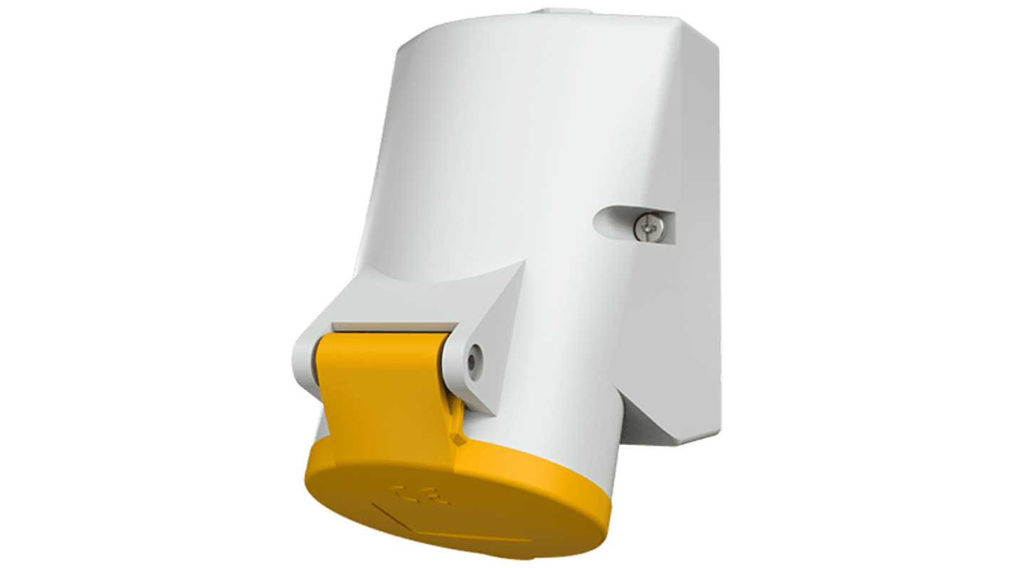 MENNEKES IP44 Industrial Interlock Socket 3P, Earthing Position 4h, 16A, 110 V