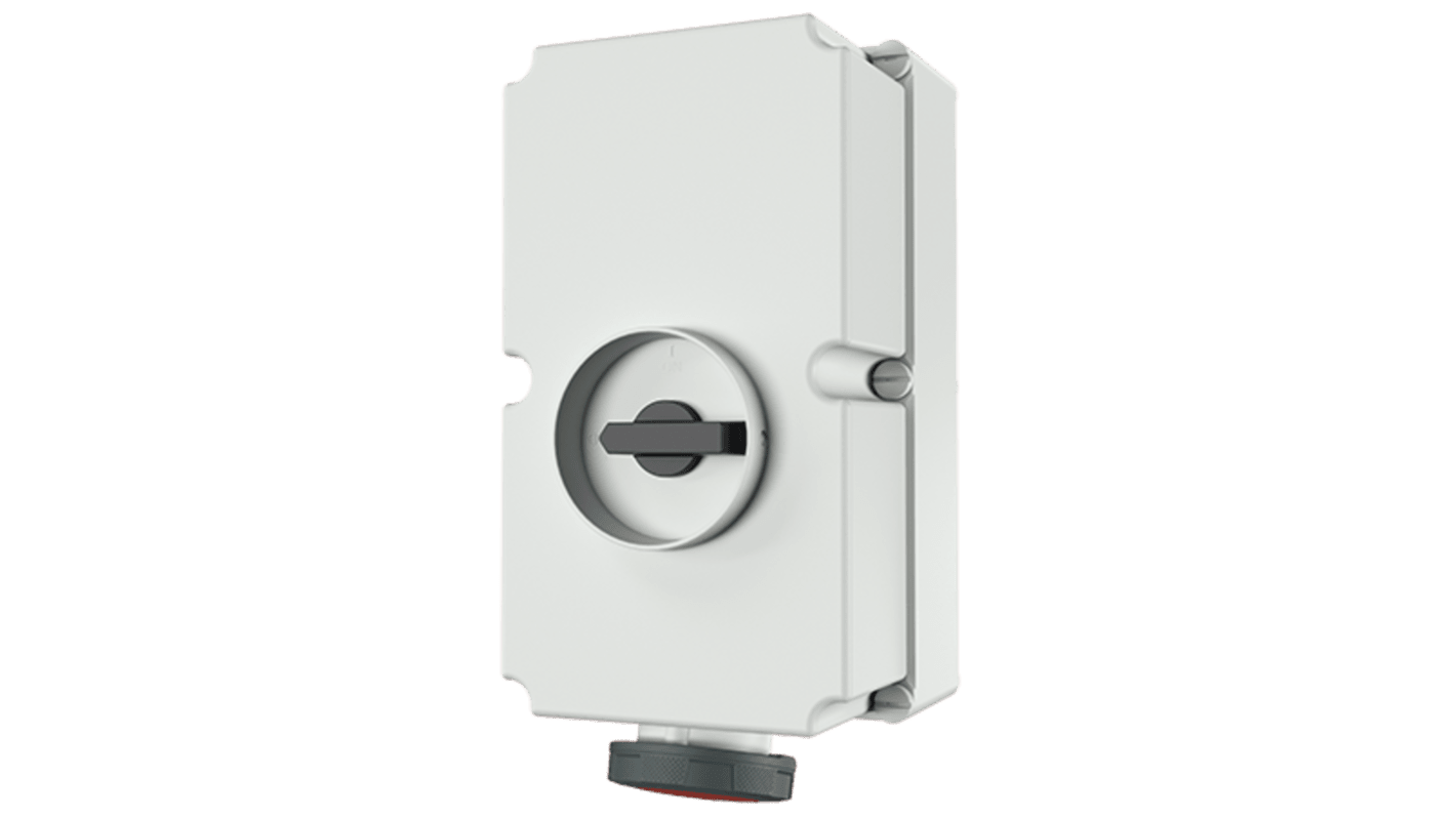 MENNEKES Switchable IP67 Industrial Interlock 5P, Earthing Position 6h, 125A, 400 V