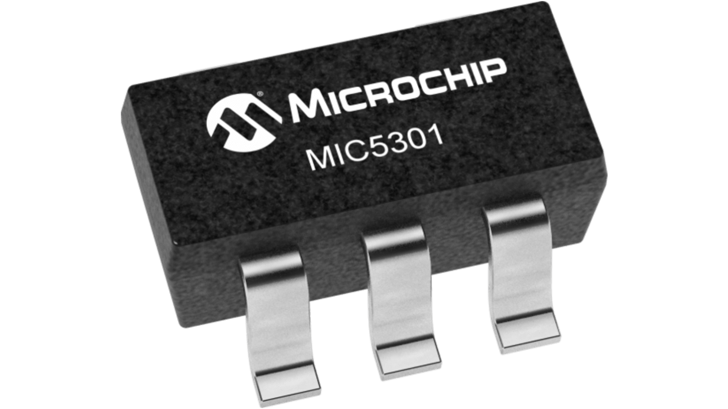 Microchip MIC5301-3.3YD5-TR Low Dropout Voltage, Voltage Regulator 150mA, 3.3 V 5-Pin, TSOT