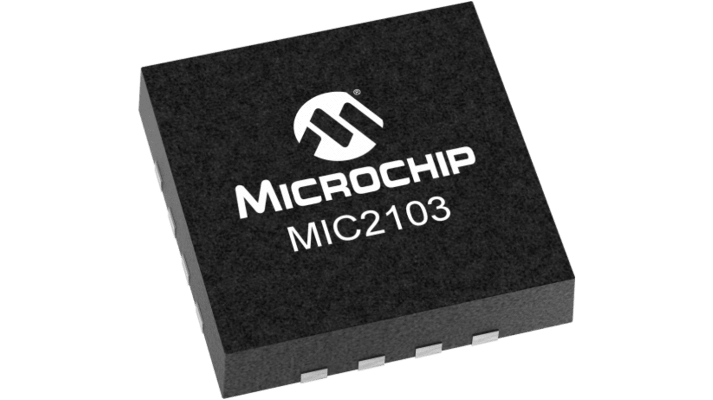 Microchip MIC2103YML-TR, 75 DC-DC, Voltage Regulator 2A 16-Pin, VQFN