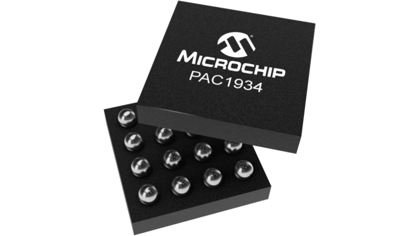 PAC1934T-I/J6CX Microchip, Power Monitor Single Current, Voltage 16-Pin WLCSP