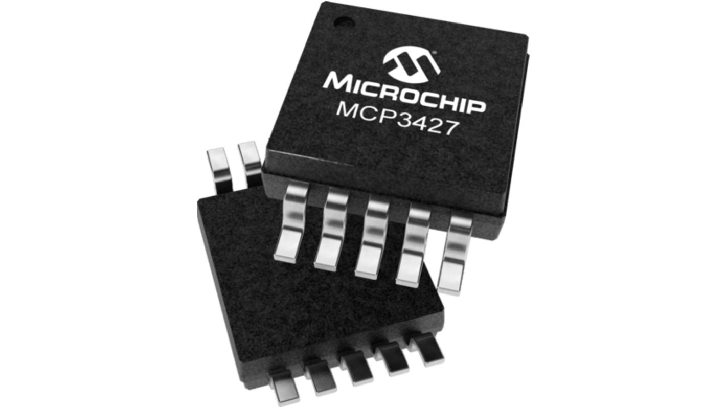 Microchip, Dual 16 bit- ADC 15sps, 10-Pin MSOP