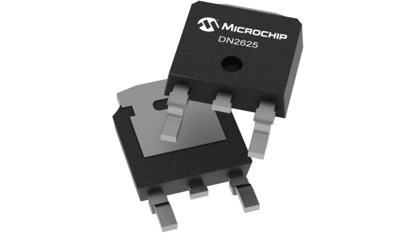 Microchip DN2625 Silicon N-Channel MOSFET, 1.1 A, 250 V Depletion, 3-Pin DPAK DN2625K4-G