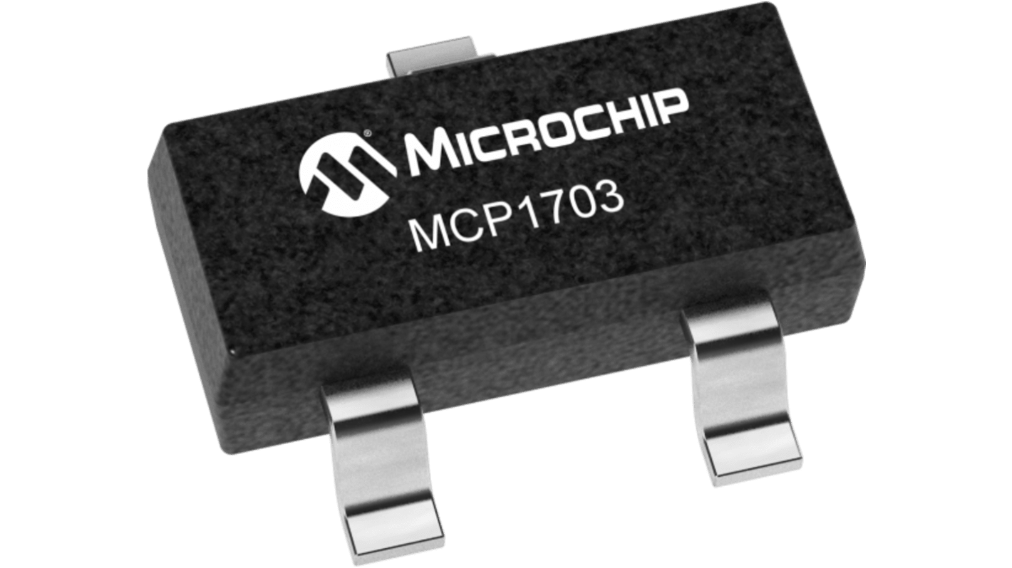 Microchip MCP1703T-4002E/CB Low Dropout Voltage, Voltage Regulator 250mA, 4 V 3-Pin, SOT-23A