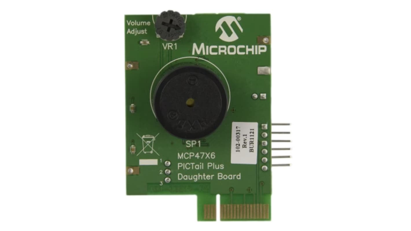 Microchip ADM00317, MCP47X6 PICtail Plus Daughter Board Daughter Board Development Module for MCP4706, MCP4716, MCP4726