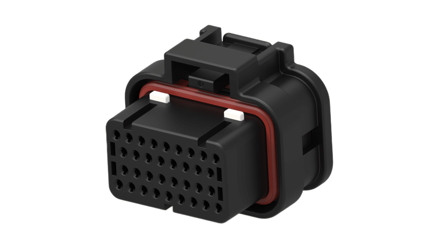 TE Connectivity, SUPERSEAL Automotive Connector Socket Black Cable Mount 34 Way 2389578-1