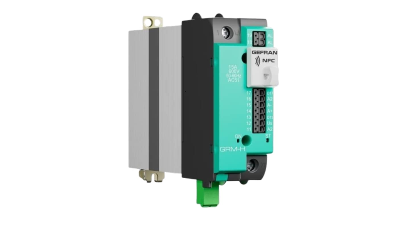 Gefran GRM-H DIN Rail Power Controller 2 Input, 2 Output PNP, 480 Supply Voltage ON/OFF