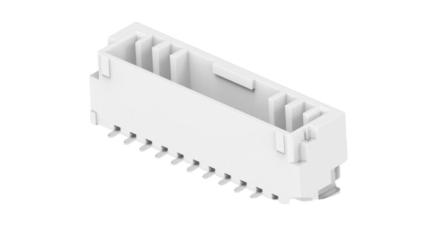 TE Connectivity GRACE INERTIA 1.25 Series Vertical Surface Mount PCB Header, 11 Contact(s), 1.25mm Pitch, 1 Row(s),