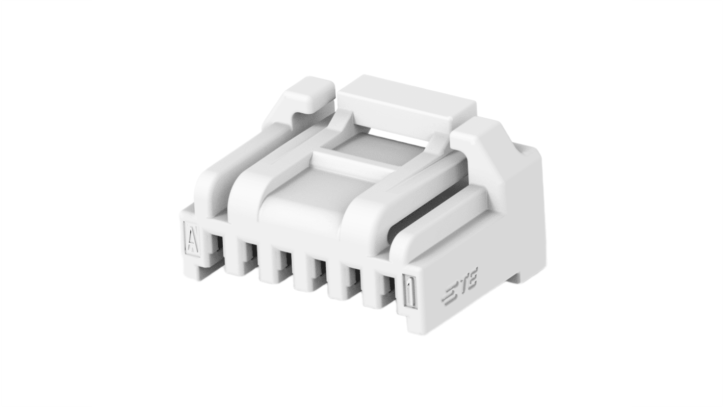 TE Connectivity, Grace Inertia 1.25 Plug PCB Header, 1.25mm Pitch, 6 Way, 1 Row Straight, Vertical