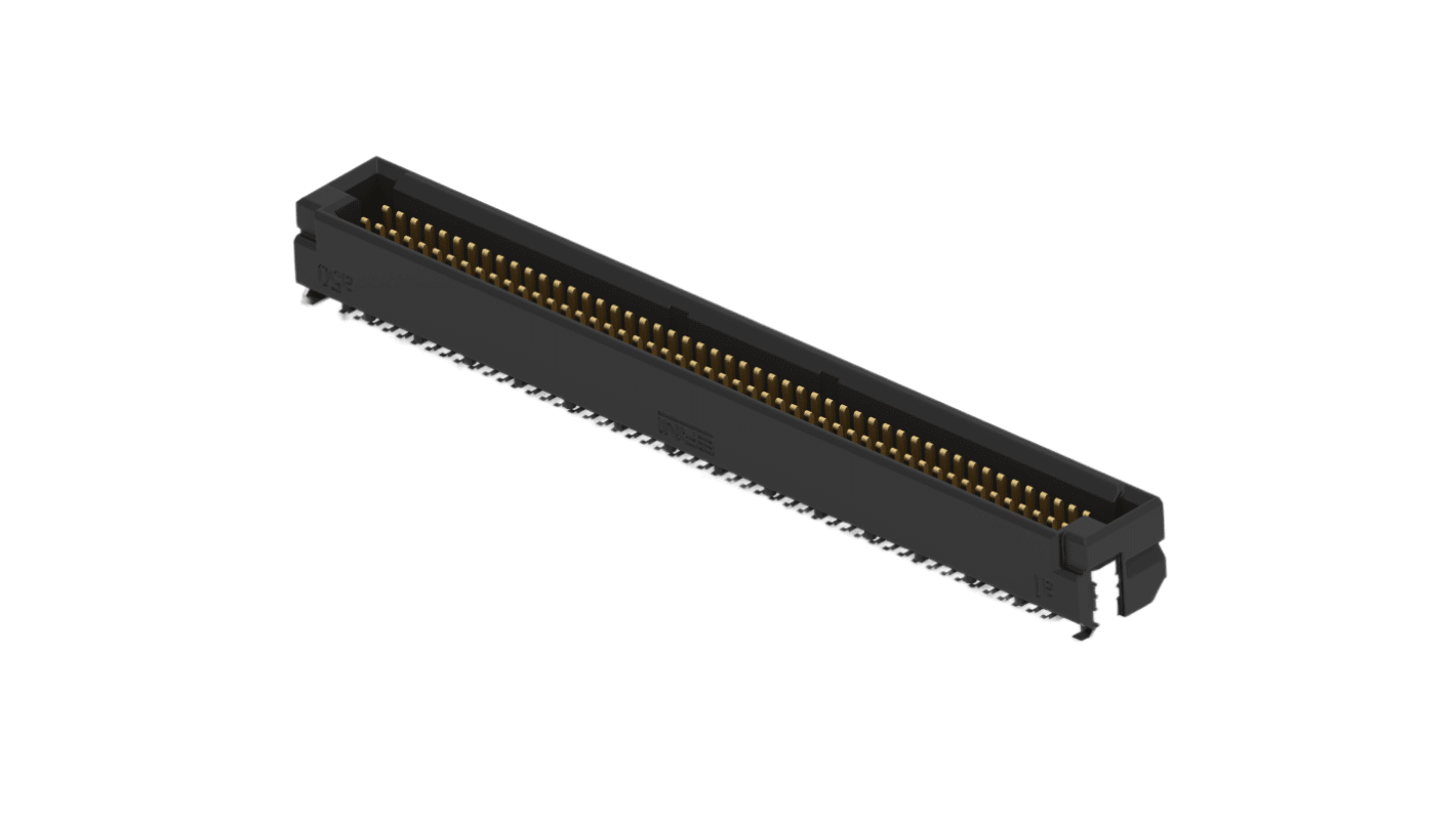 ERNI ERNI MicroCon Series Vertical Surface Mount PCB Header, 100 Contact(s), 0.8mm Pitch, 2 Row(s), Shrouded