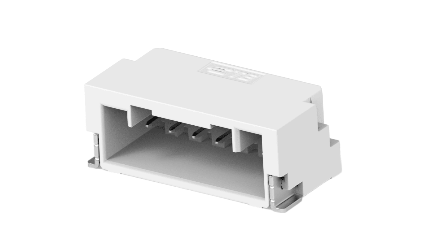 TE Connectivity GRACE INERTIA 1.25 Series Right Angle Surface Mount PCB Header, 6 Contact(s), 1.25mm Pitch, 1 Row(s),