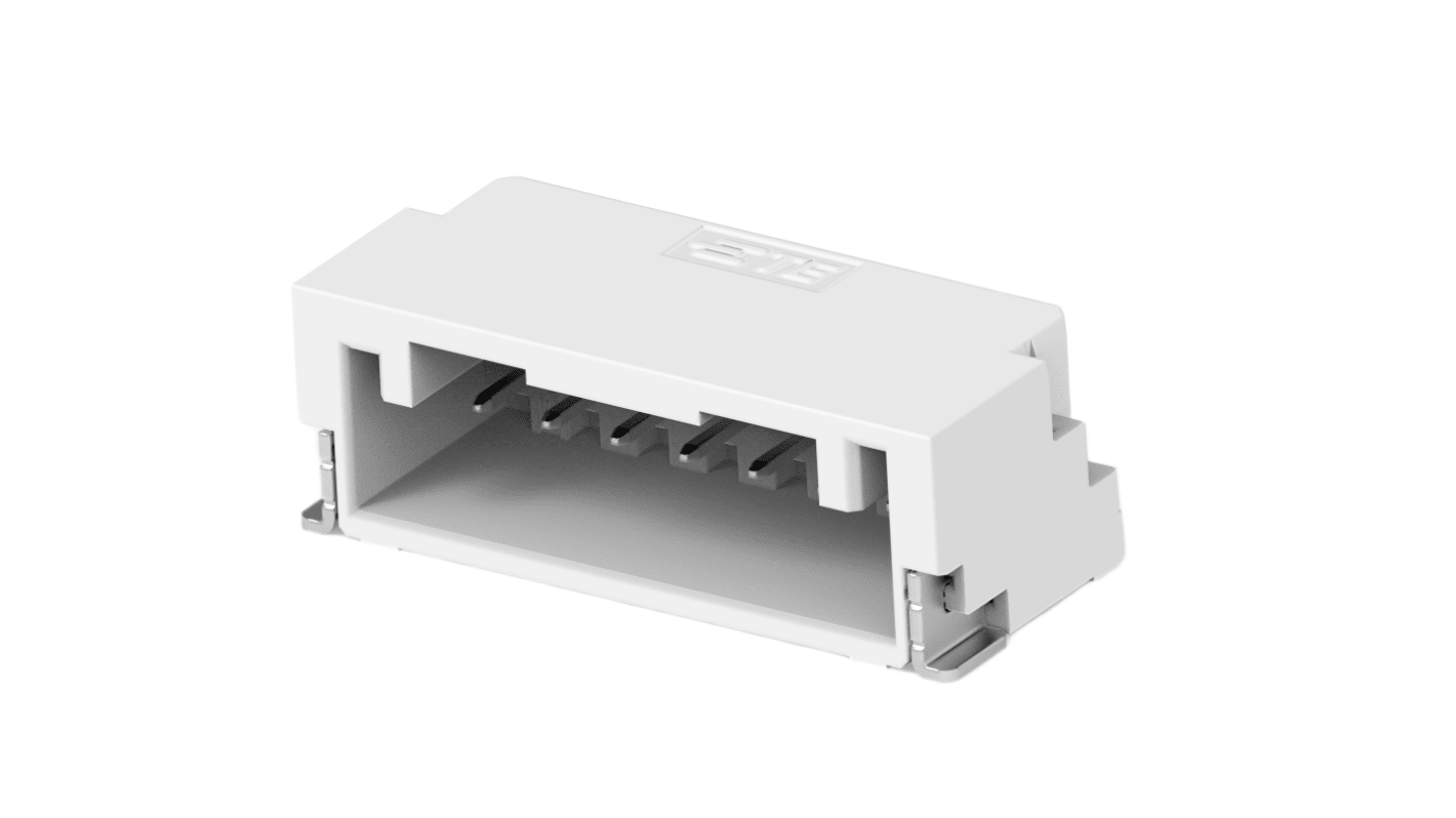 TE Connectivity GRACE INERTIA 1.25 Series Right Angle Surface Mount PCB Header, 7 Contact(s), 1.25mm Pitch, 1 Row(s),