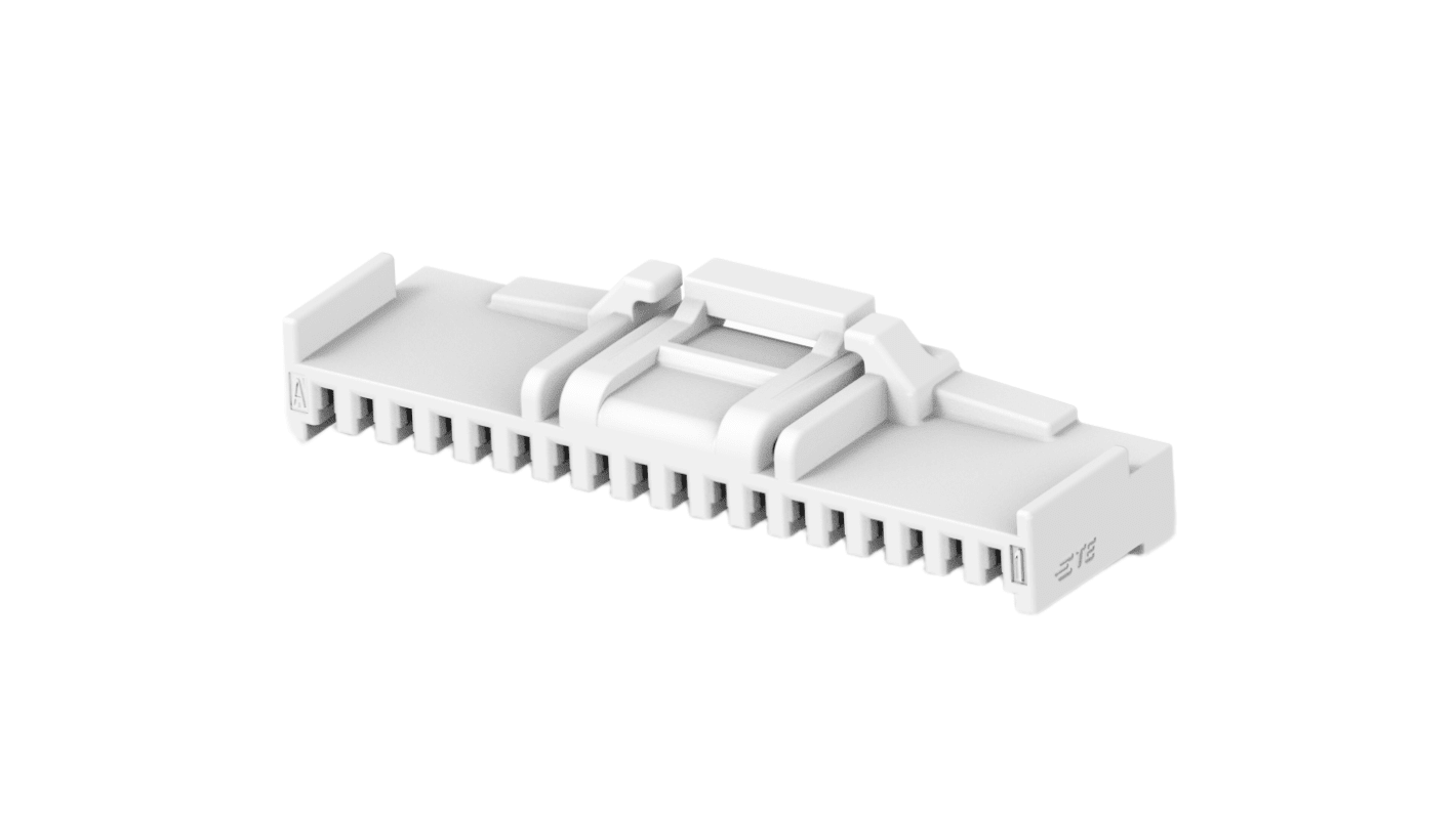 TE Connectivity, Grace Inertia 1.25 Plug PCB Header, 1.25mm Pitch, 18 Way, 1 Row Straight, Vertical