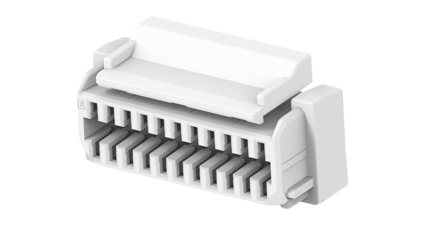 TE Connectivity, Grace Inertia 1.25 Plug PCB Header, 1.25mm Pitch, 22 Way, 2 Row Straight, Vertical