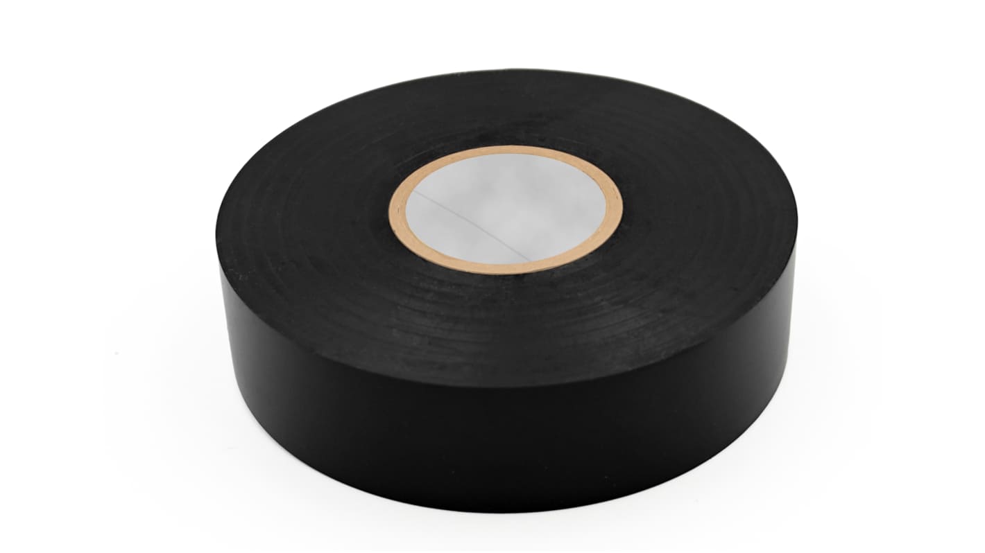 RS PRO Electro Insulating Tape Black PVC Film Electrical Tape, 19mm x 20m