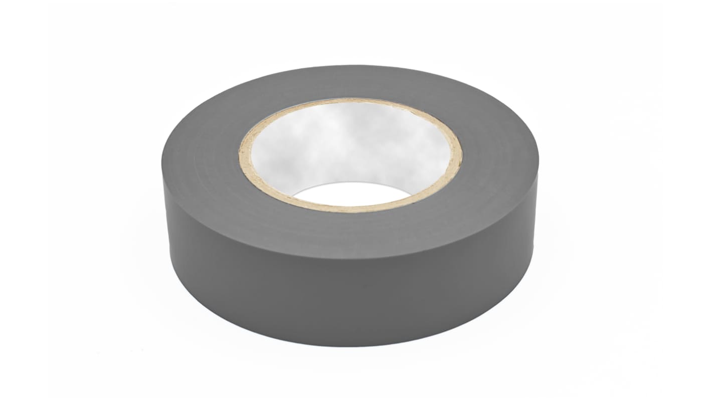 RS PRO Electro Insulating Tape Grey PVC Film Electrical Tape, 19mm x 20m