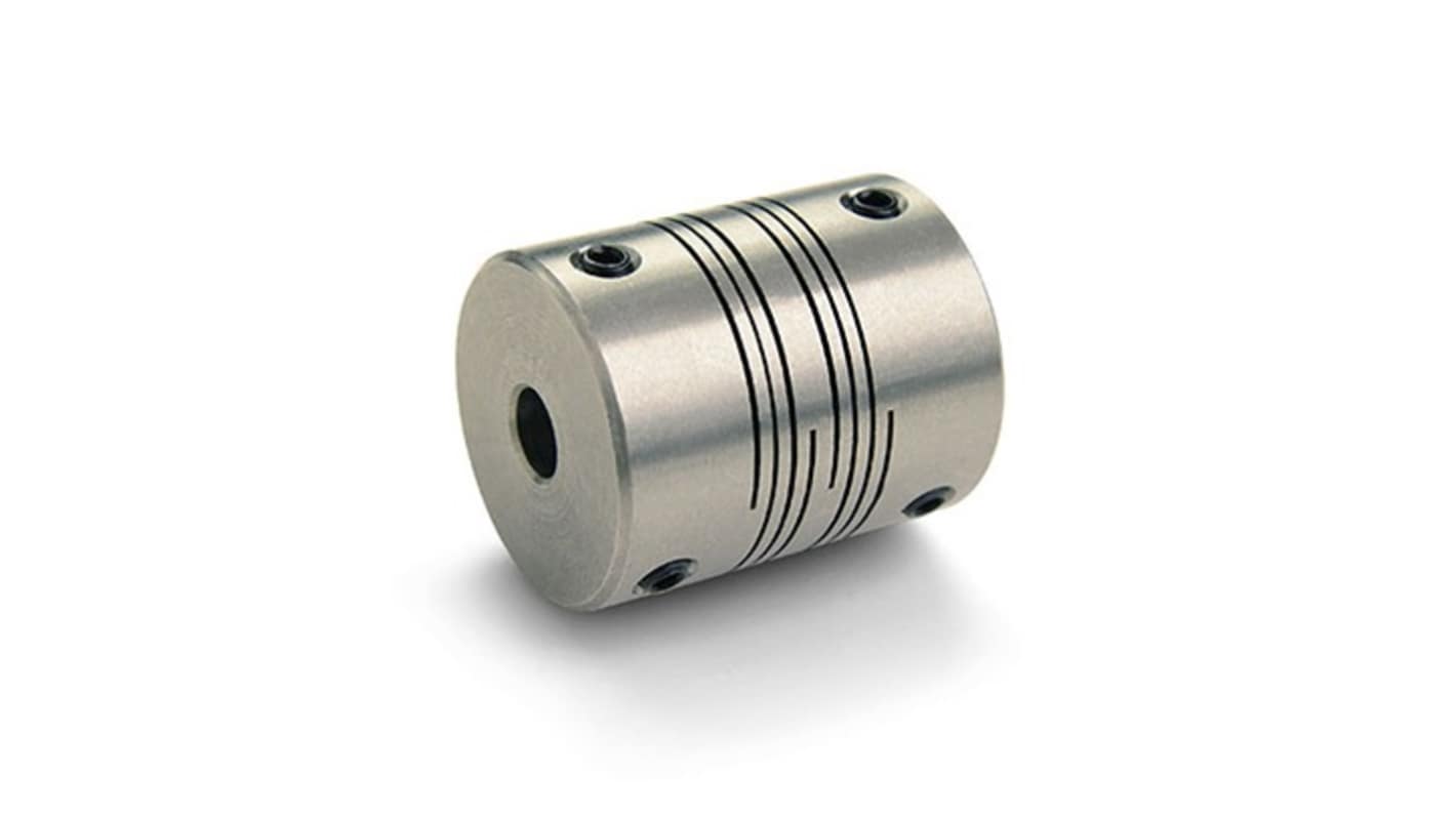 Ruland Beam, 20mm Outside Diameter, 4 mm, 6 mm Bore, 20mm Length Flexible Coupling