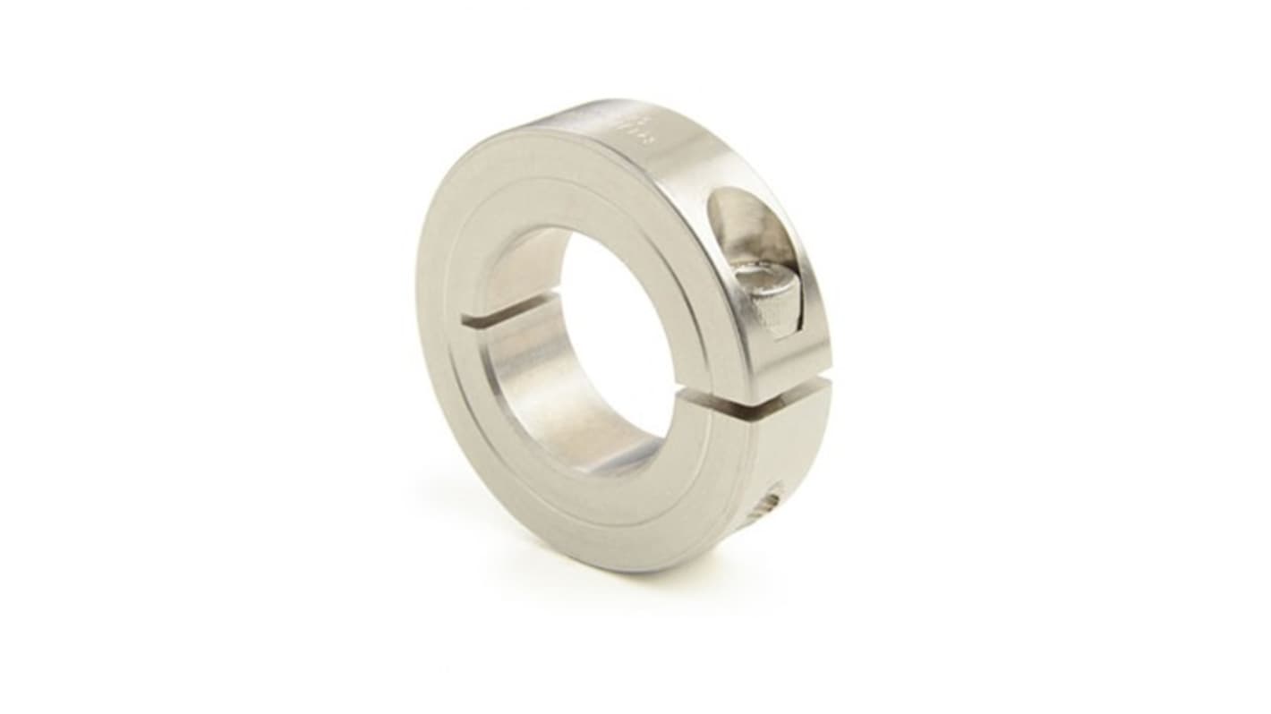 Ruland Collar, One Piece, Clamp Screw, Bore 6mm, OD 16mm, W 9mm, Steel