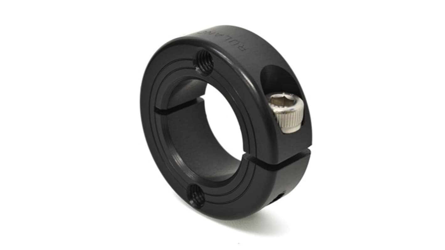 Ruland Collar, One Piece, Clamp Screw, Bore 32mm, OD 54mm, W 15mm, Anodised Aluminium