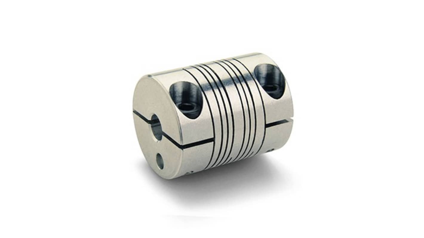 Ruland Beam, 28.6mm Outside Diameter, 7 mm, 9 mm Bore, 38.1mm Length Flexible Coupling
