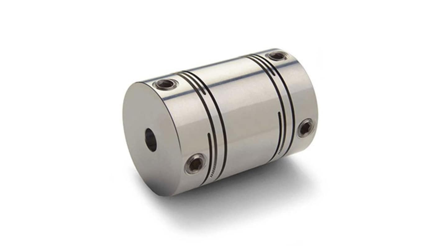 Ruland Slit Coupling, 16mm Outside Diameter, 6 mm, 8 mm Bore, 23.5mm Length Flexible Coupling