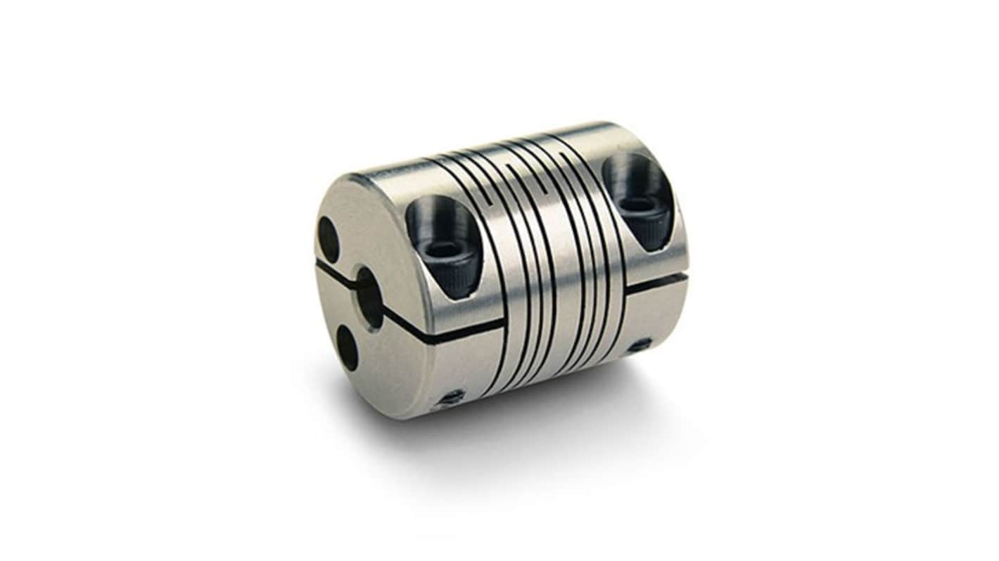Ruland Beam, 15mm Outside Diameter, 4 mm, 5 mm Bore, 22mm Length Flexible Coupling