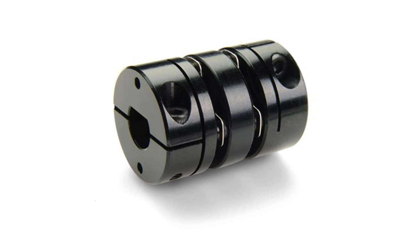 Ruland Disc, 15mm Outside Diameter, 3/2.5 mm, 6/5.5 mm Bore, 23.8mm Length Flexible Coupling