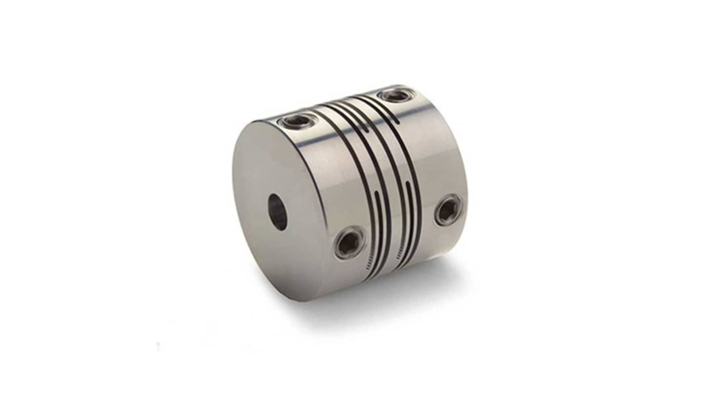 Ruland Flexible Beam, 20mm Outside Diameter, 5 mm, 6 mm Bore, 21.5mm Length Flexible Coupling