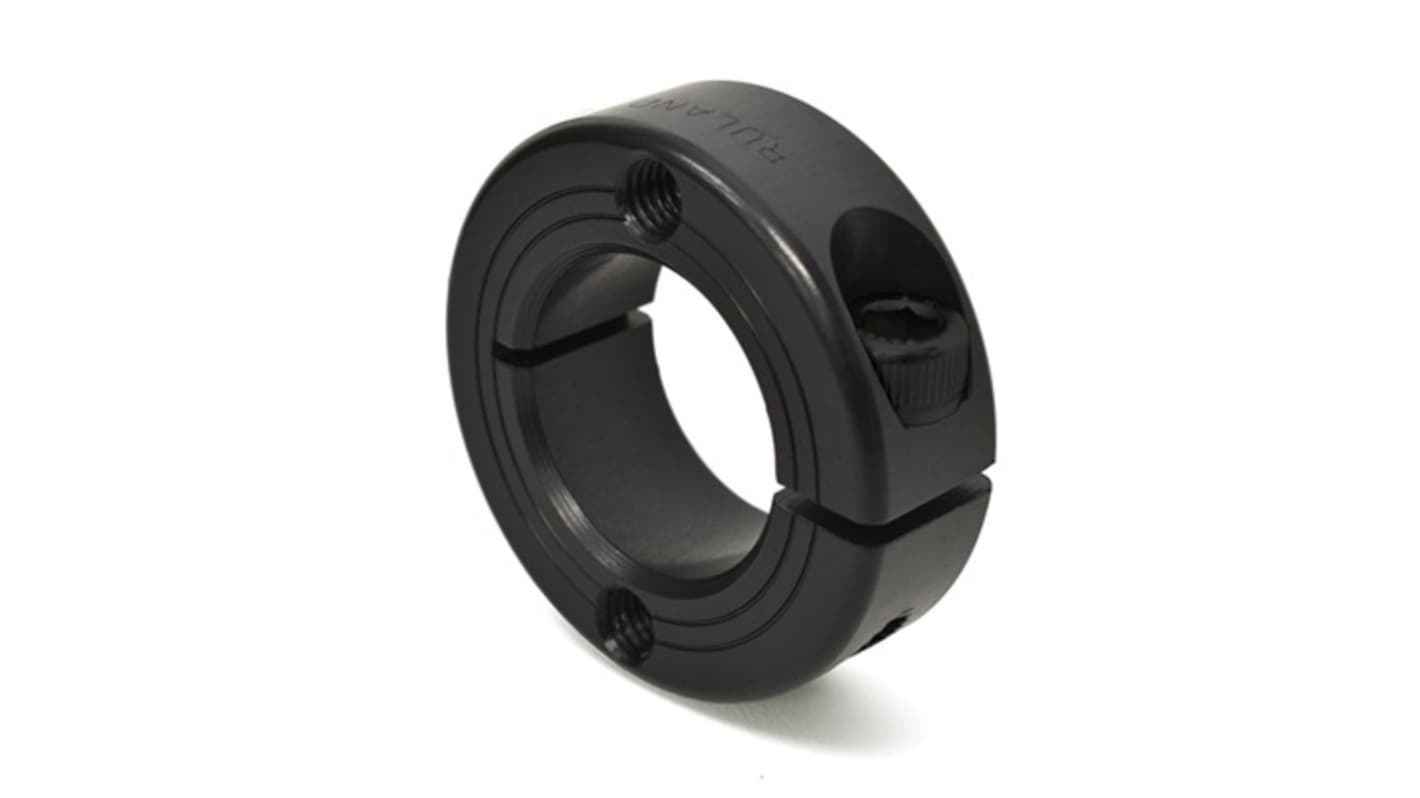 Ruland Collar, One Piece, Clamp Screw, Bore 36mm, OD 57mm, W 15mm, 1215 Lead-Free Carbon Steel