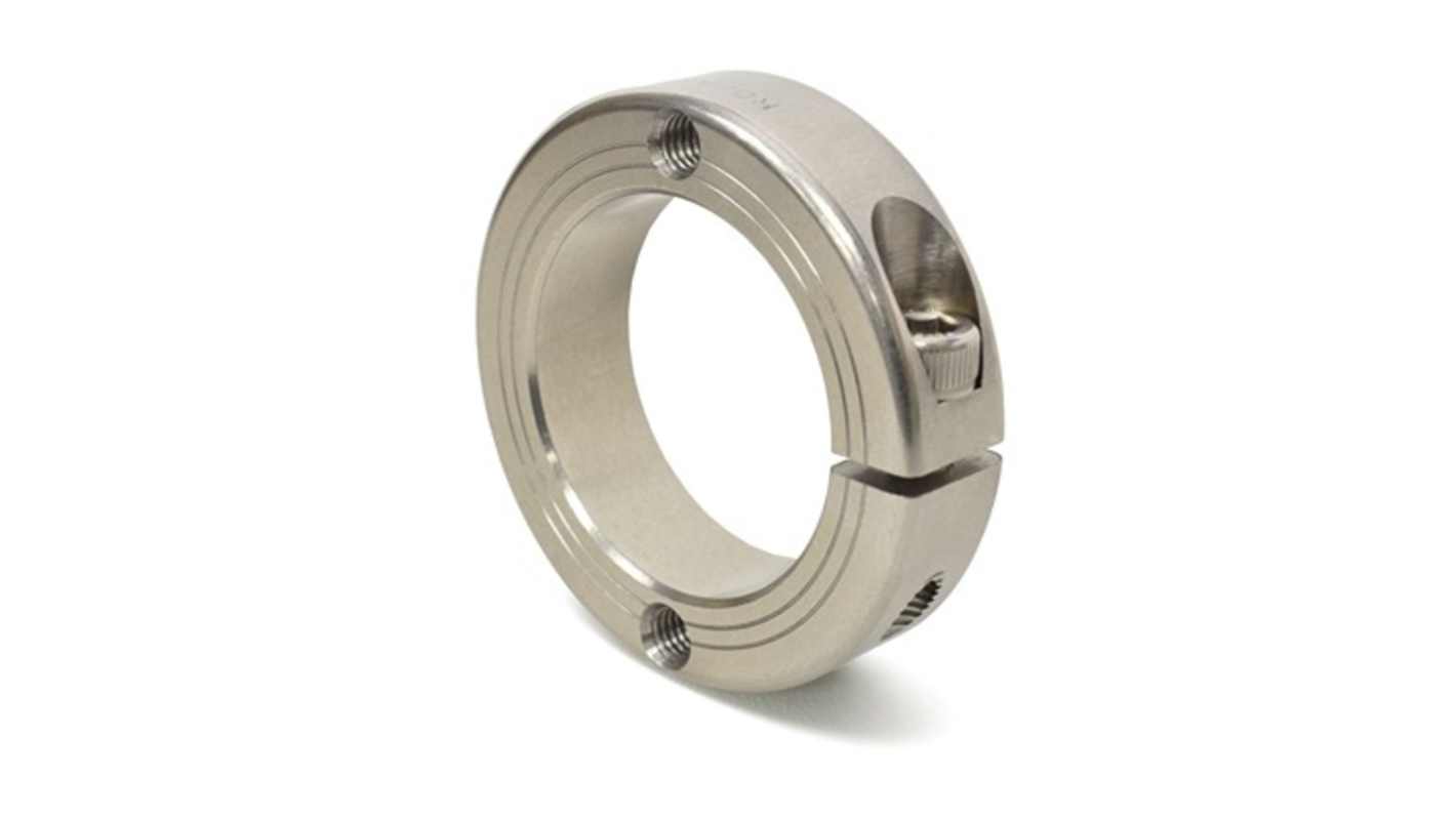 Ruland Collar, One Piece, Clamp Screw, Bore 48mm, OD 78mm, W 19mm, Stainless Steel
