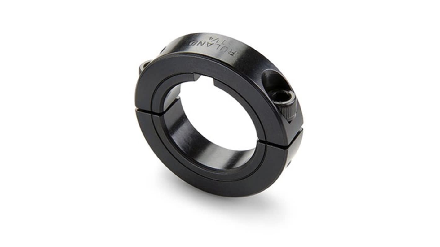 Ruland Collar, One Piece, Clamp Screw, Bore 35mm, OD 57mm, W 15mm, 1215 Lead-Free Carbon Steel