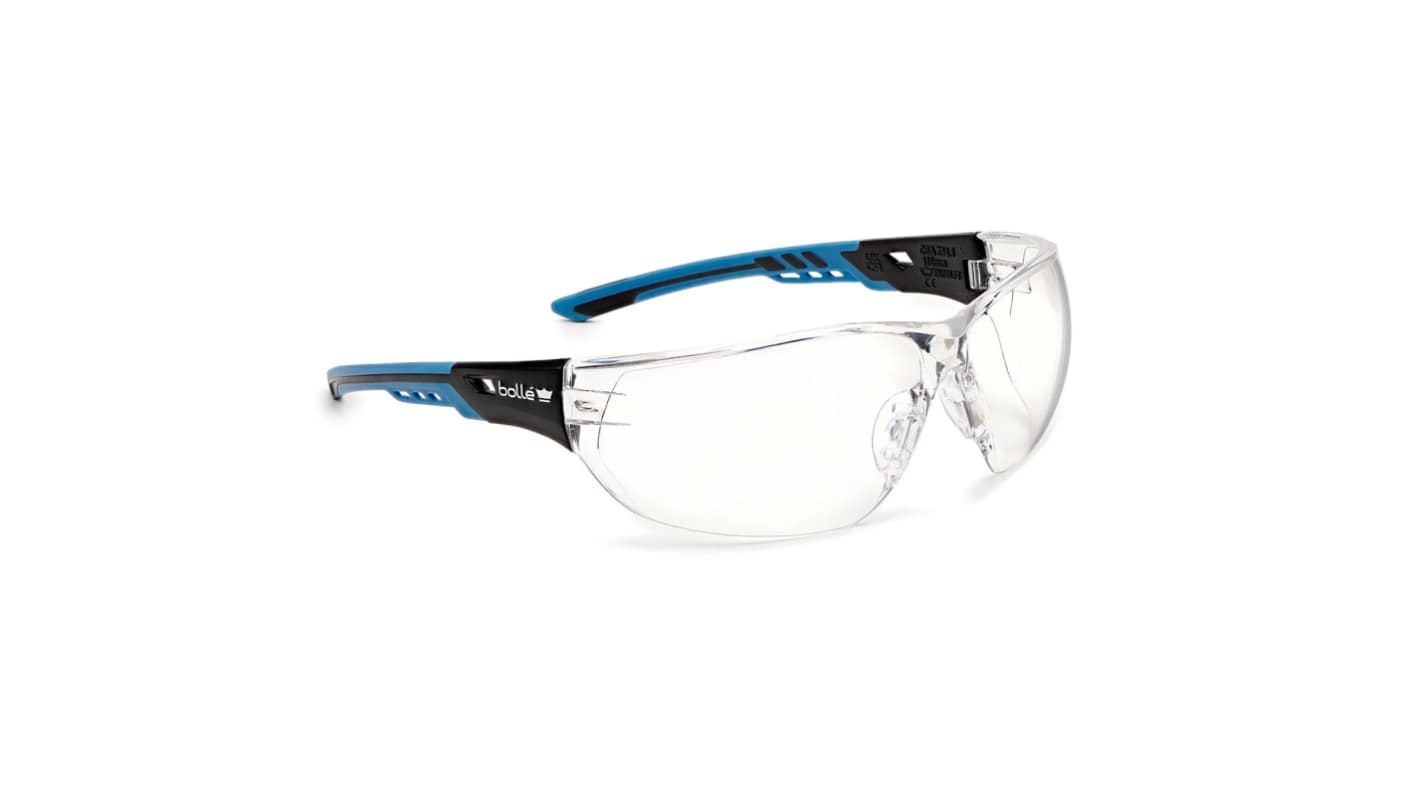 Bolle NESS+ Anti-Mist Safety Spectacles, Clear Polycarbonate Lens