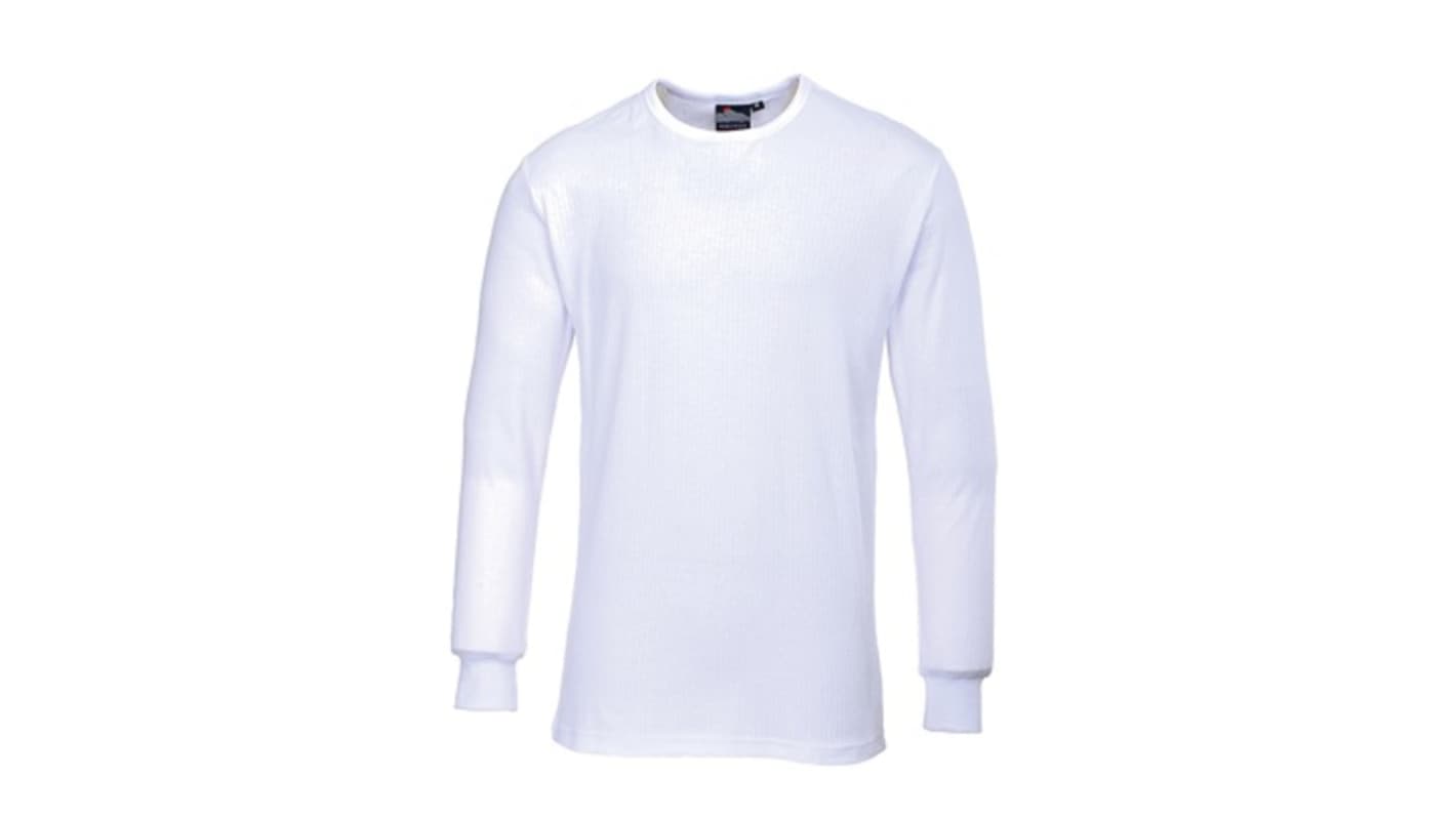 Portwest White 50% Cotton, 50% Polyester Base Layer, L