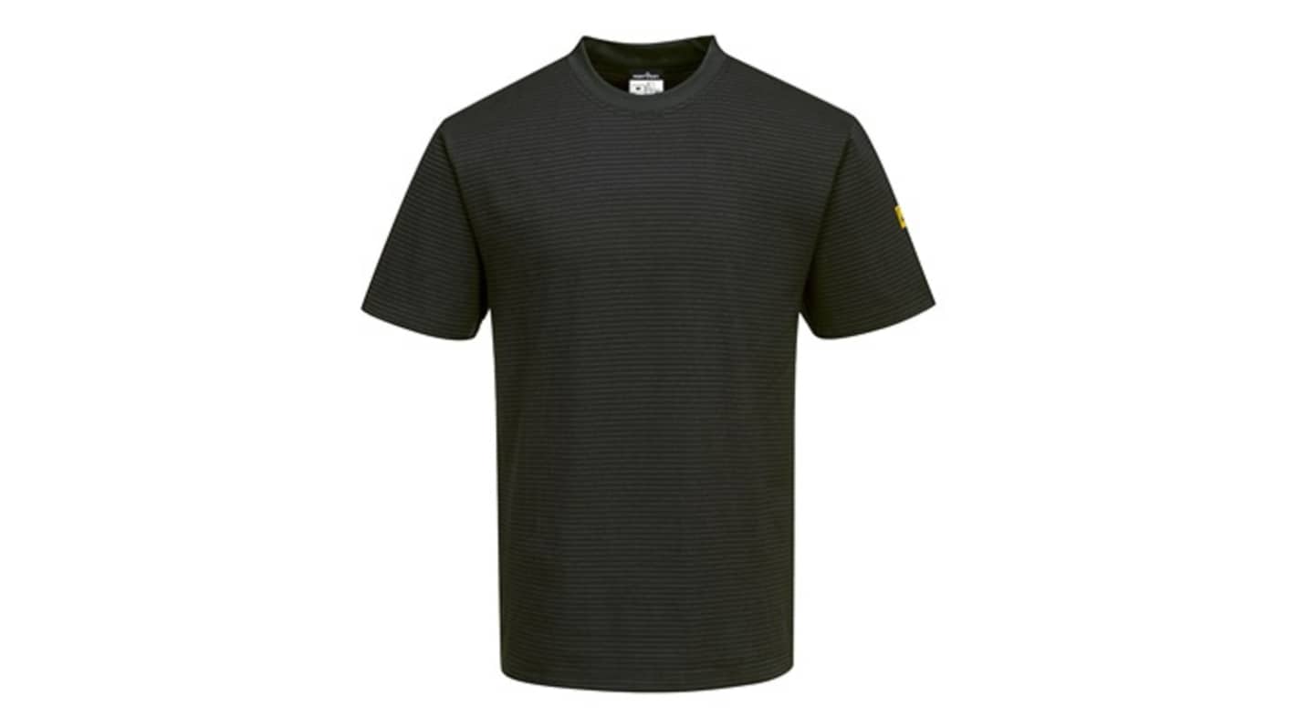 Portwest Black Short Sleeve T-Shirt, UK- M