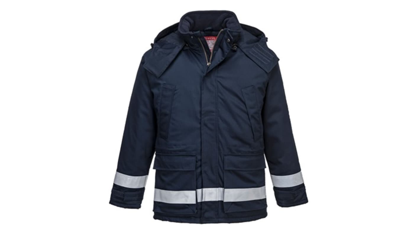 Portwest FR59 Navy Unisex Hi Vis Jacket, L
