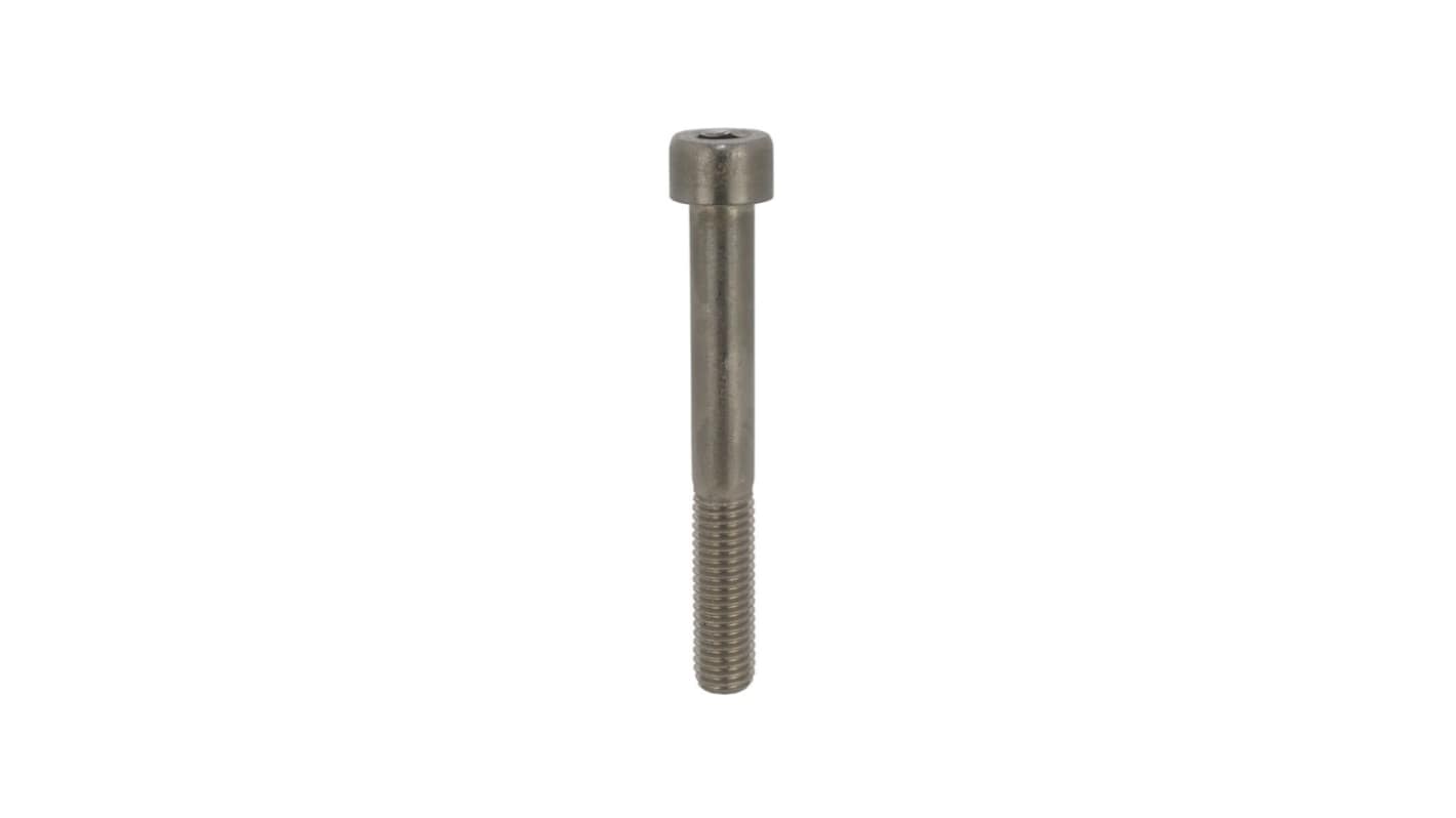RS PRO Black Stainless Steel Hex Screw, DIN 912, M6 x 80mm