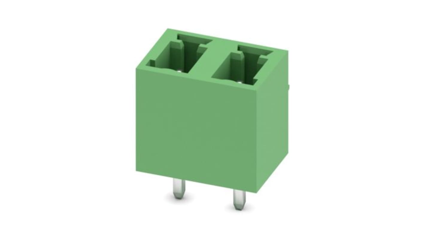Phoenix Contact Straight Solder Mount PCB Header, 2 Contact(s), 5.08mm Pitch, 1 Row(s), Shrouded