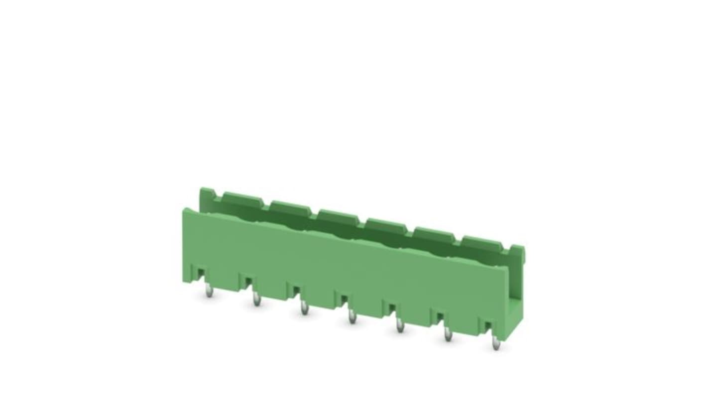 Phoenix Contact Straight Wave Soldering PCB Header, 7 Contact(s), 7.62mm Pitch, 1 Row(s), Unshrouded