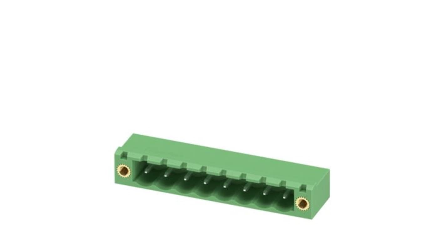 Phoenix Contact Straight Solder Mount PCB Header, 8 Contact(s), 5.08mm Pitch, 1 Row(s), Shrouded