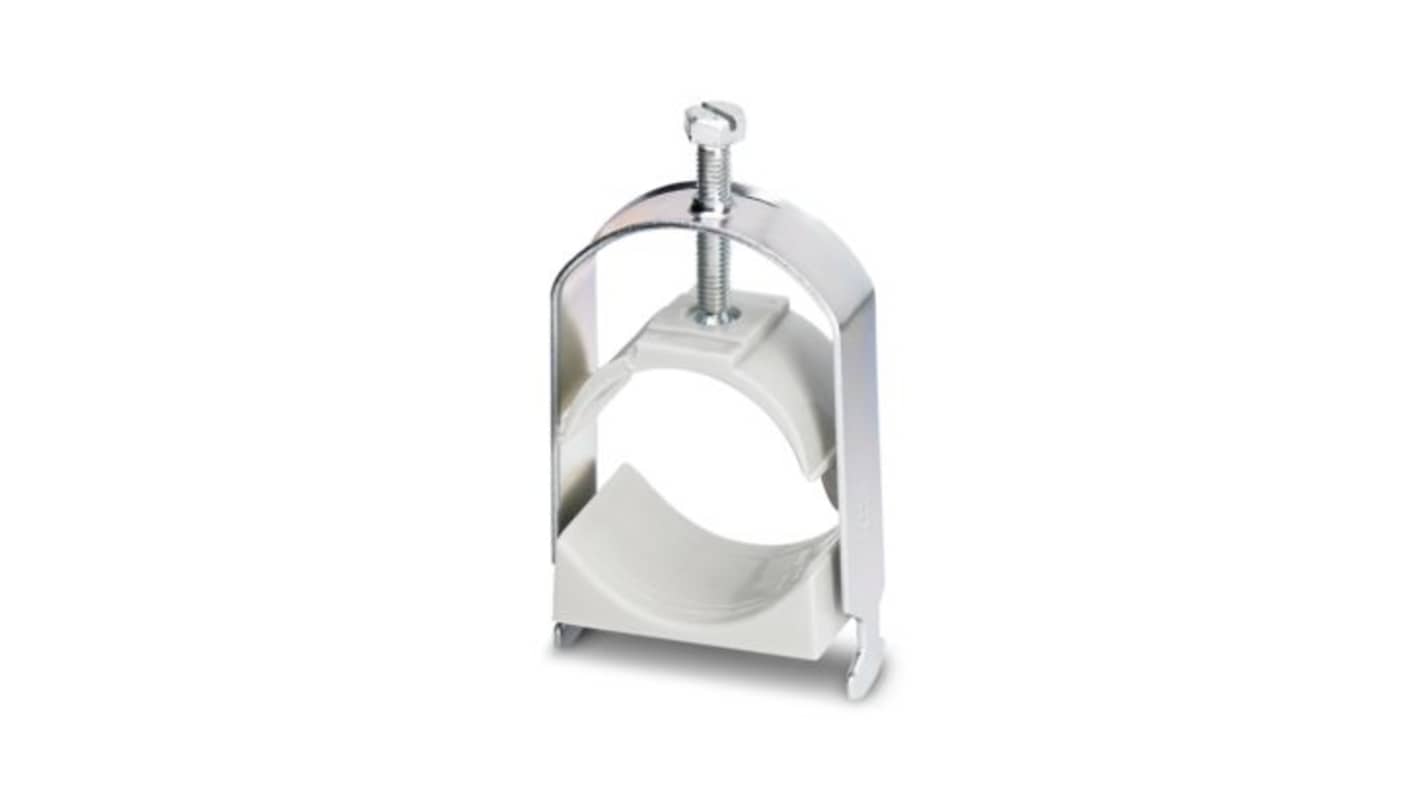 Phoenix Contact Silver Steel cable clamp, 68mm Max. Bundle
